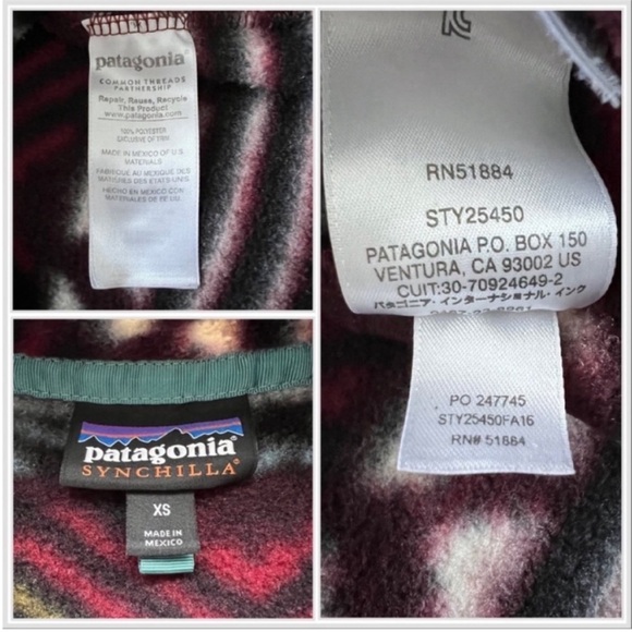 Patagonia Fleece Synchilla Snap-T Fleece Pullover Saltillo Cinder Red - Picture 7 of 9